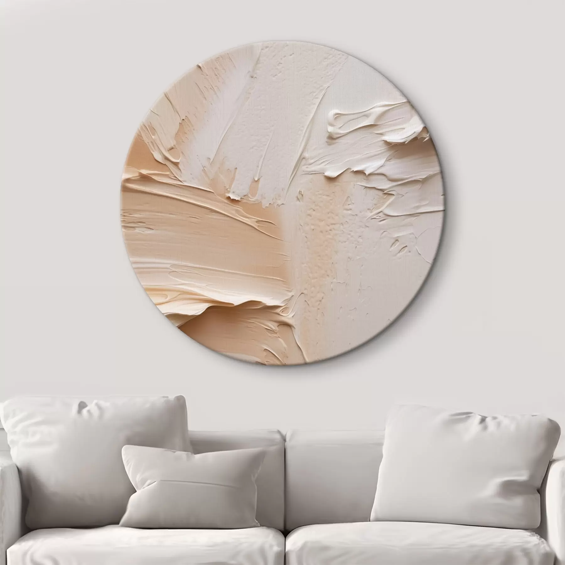 Obraz Ľahké impasto ťahy, krémová piesková textúra r45872