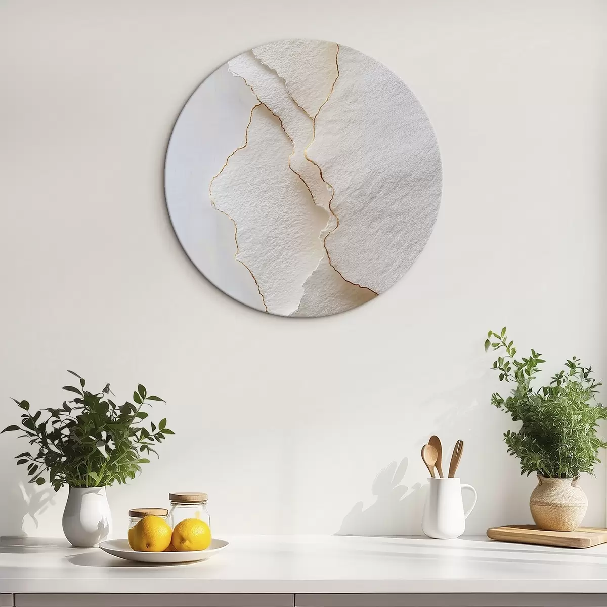 Okrúhle obrazy Ľahký papier sa trhá s jemným okrajom r45884