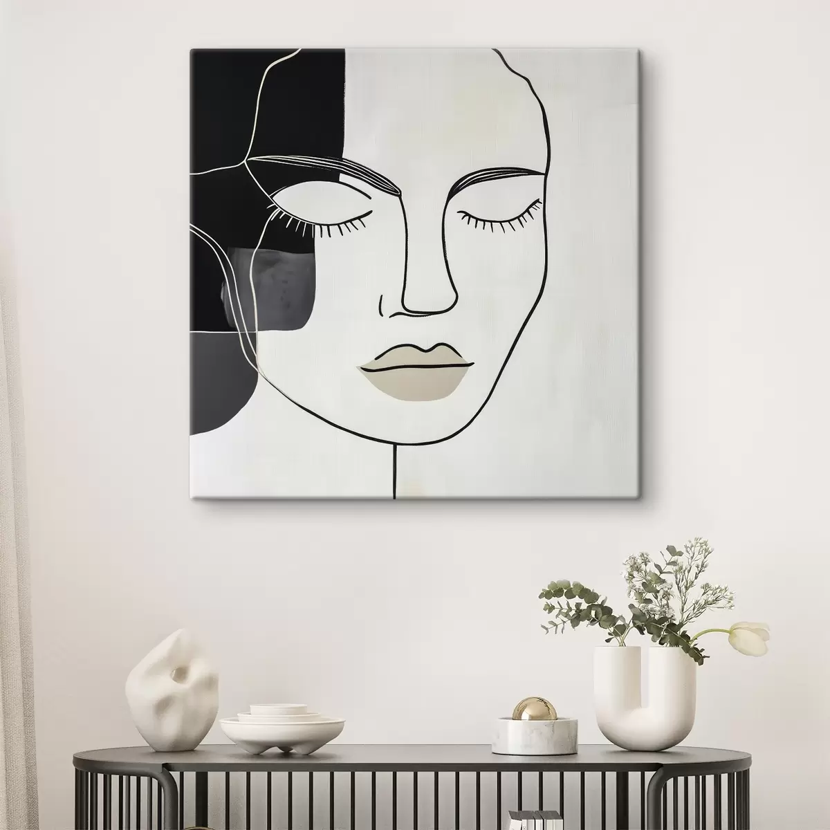 Obraz Minimalistický abstraktný portrét s45987