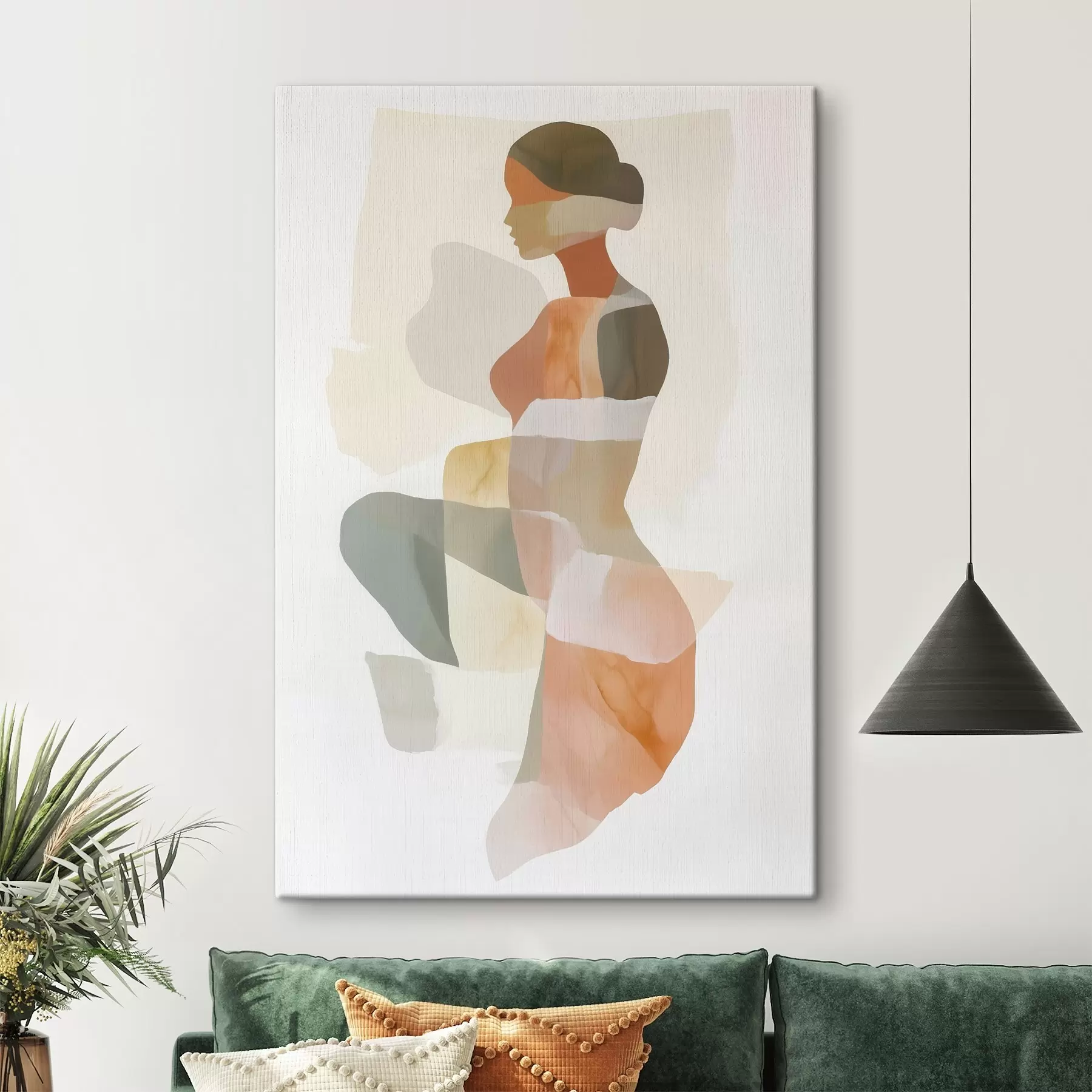 Obraz Abstraktná ženská silueta s45992