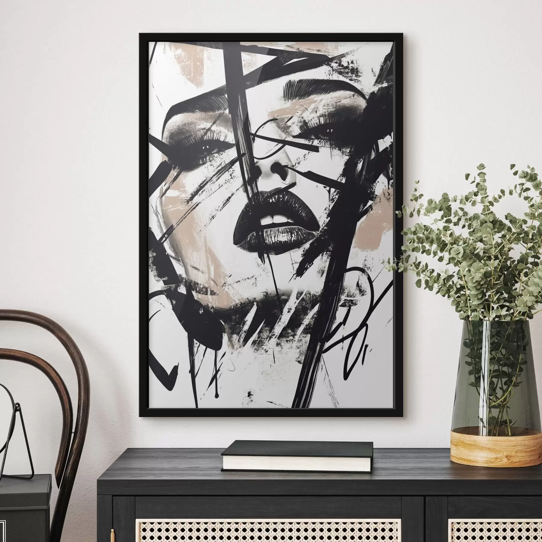 Fototapety Abstraktný portrét ženy v štýle graffiti f45777