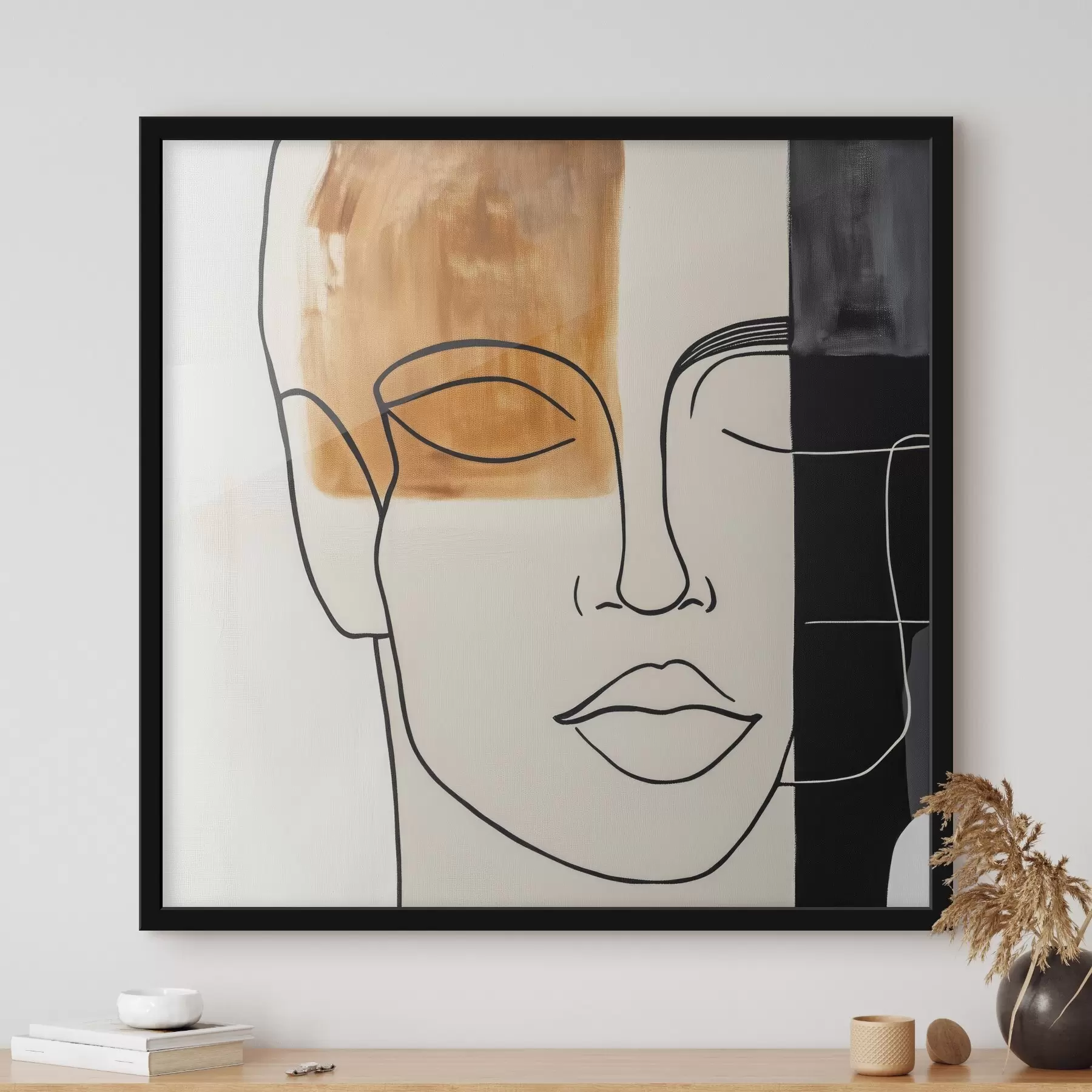 Fototapety Minimalistický abstraktný portrét f45986