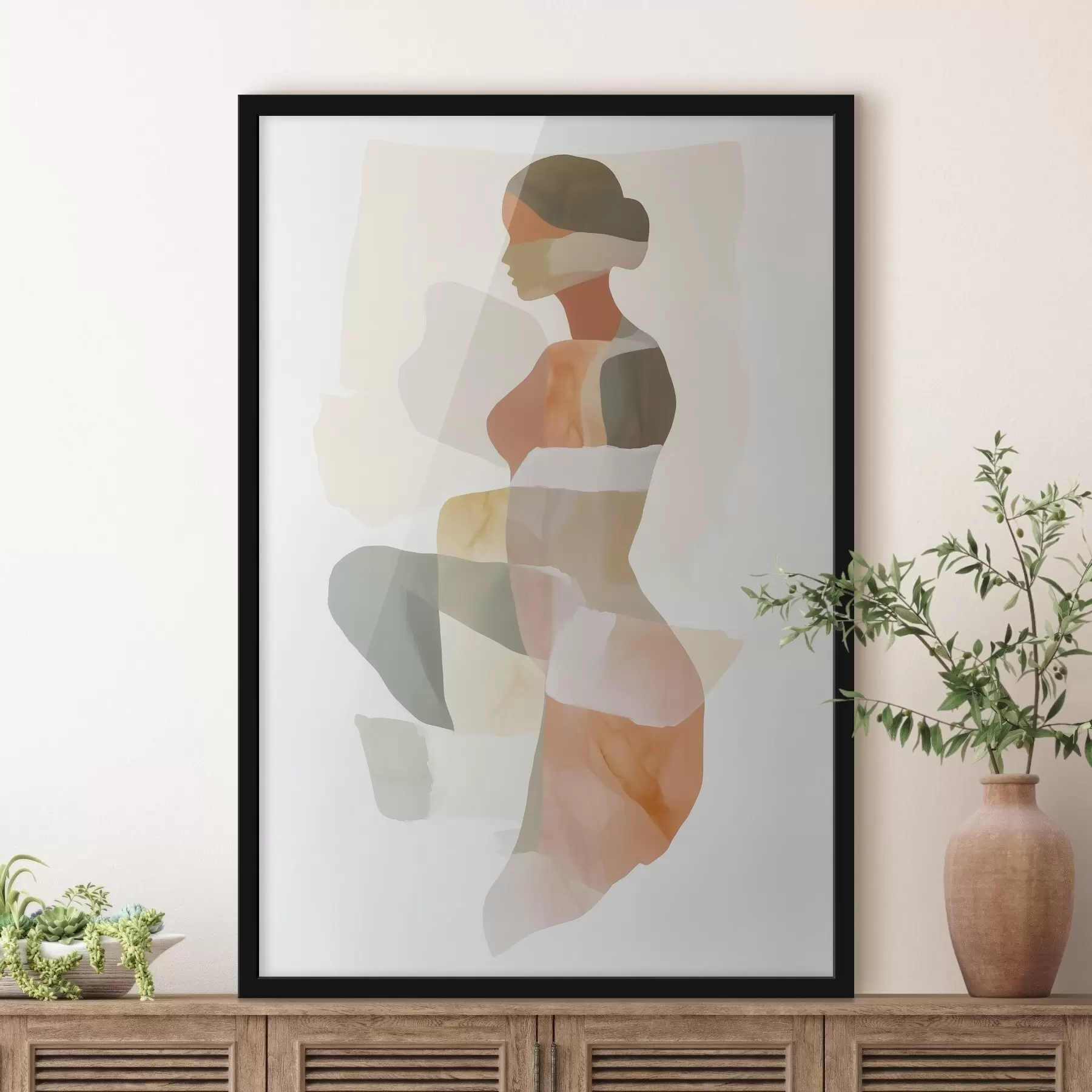 Fototapety Abstraktná ženská silueta f45992