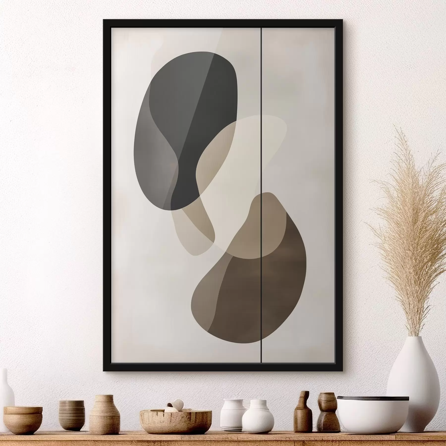 Fototapety Plávajúce abstraktné tvary f45994