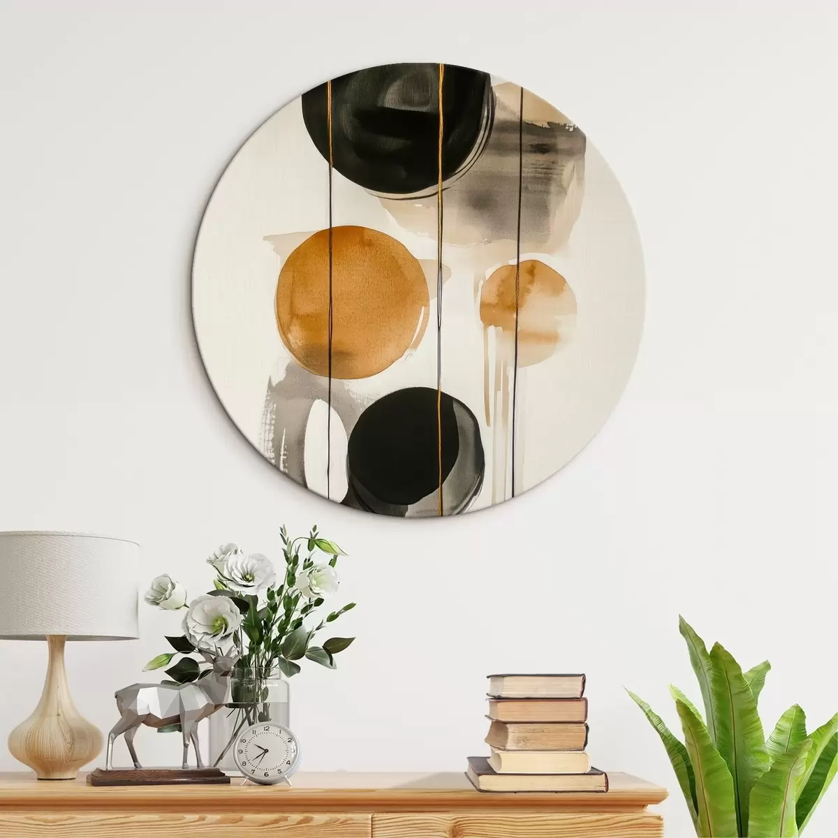 Okrúhle obrazy Abstraktné kruhy r45779