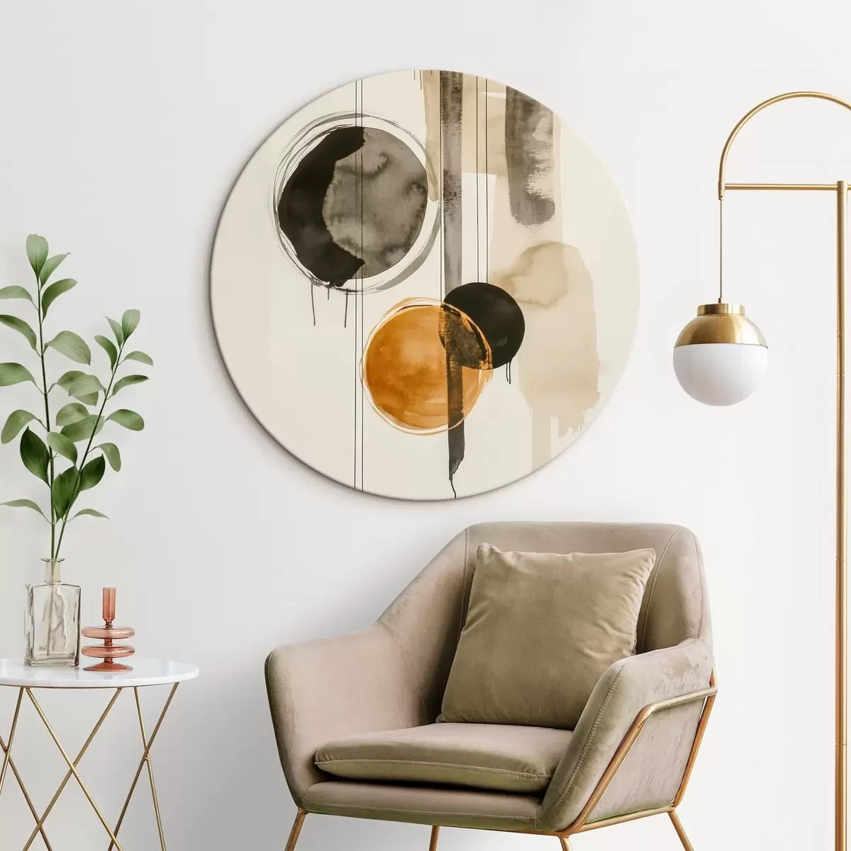 Okrúhle obrazy Abstraktné kruhy r45780