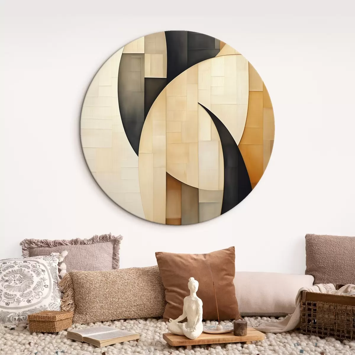 Okrúhle obrazy Geometrická abstrakcia r46006