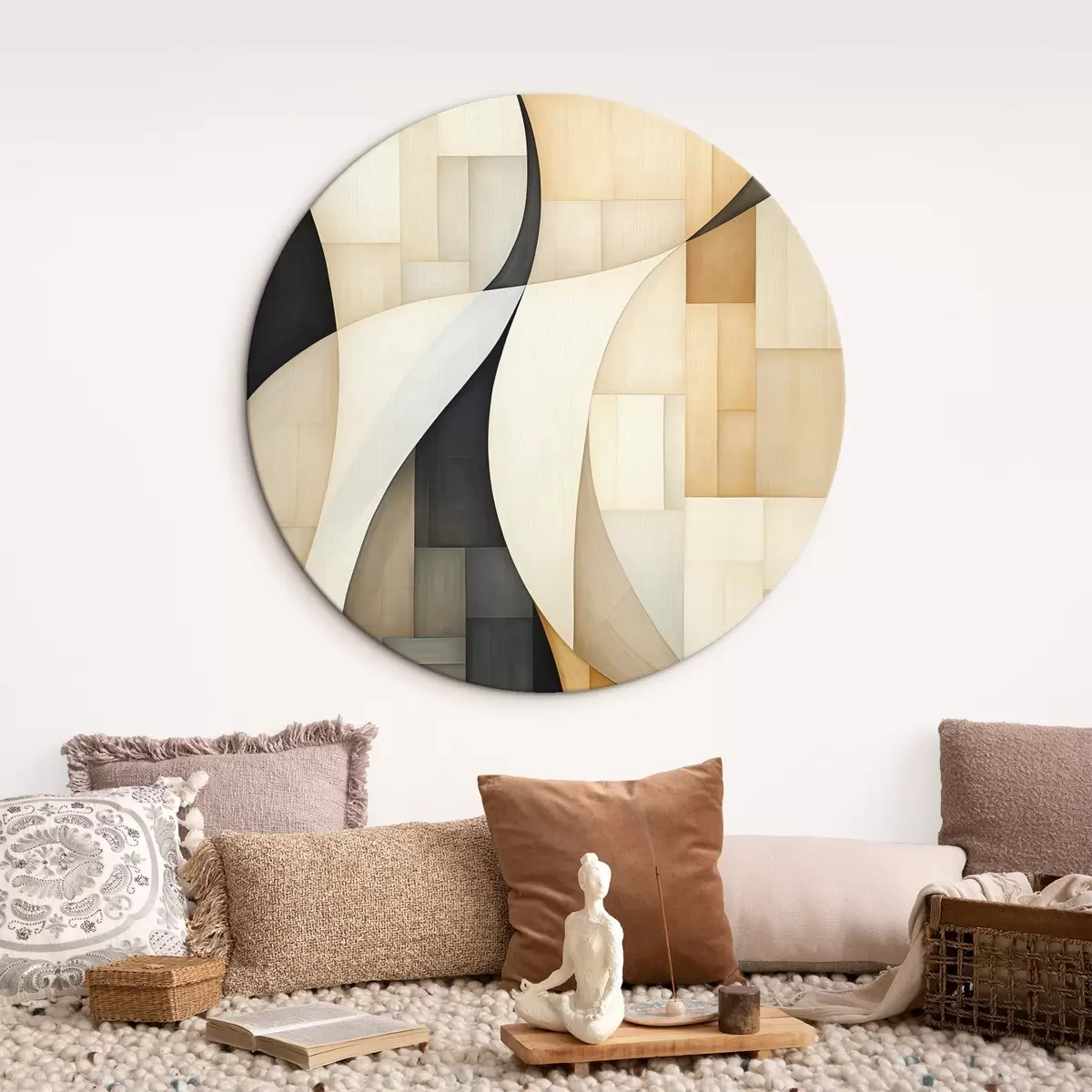 Okrúhle obrazy Abstrakcia r46007