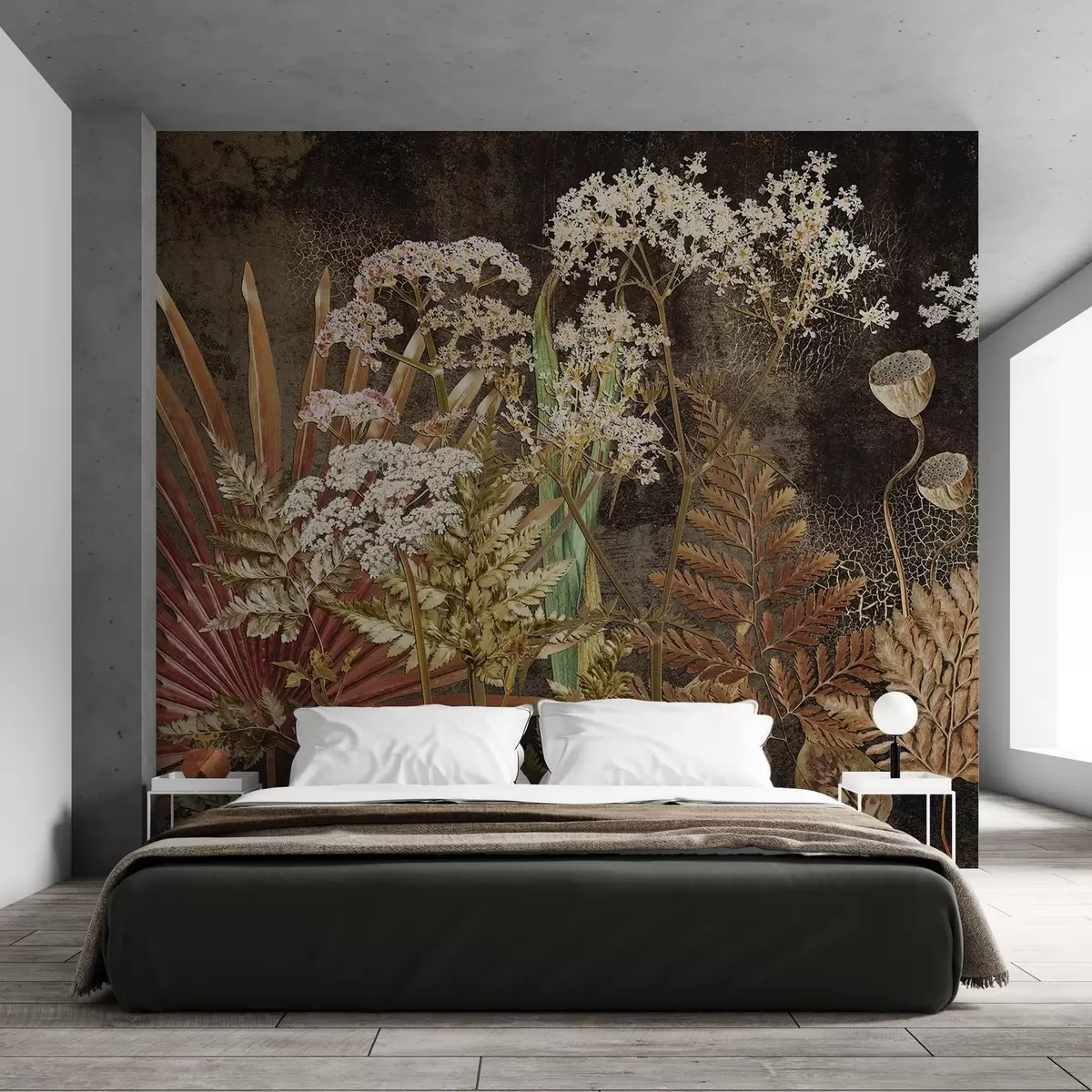 Fototapety Herbár na tmavom pozadí w09323