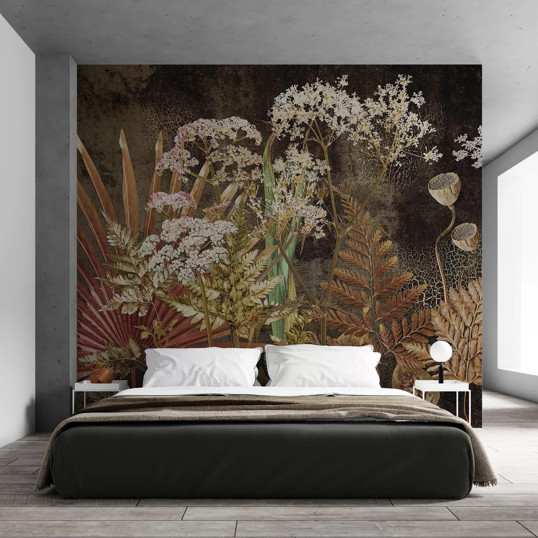 Fototapety Herbár na tmavom pozadí w09323