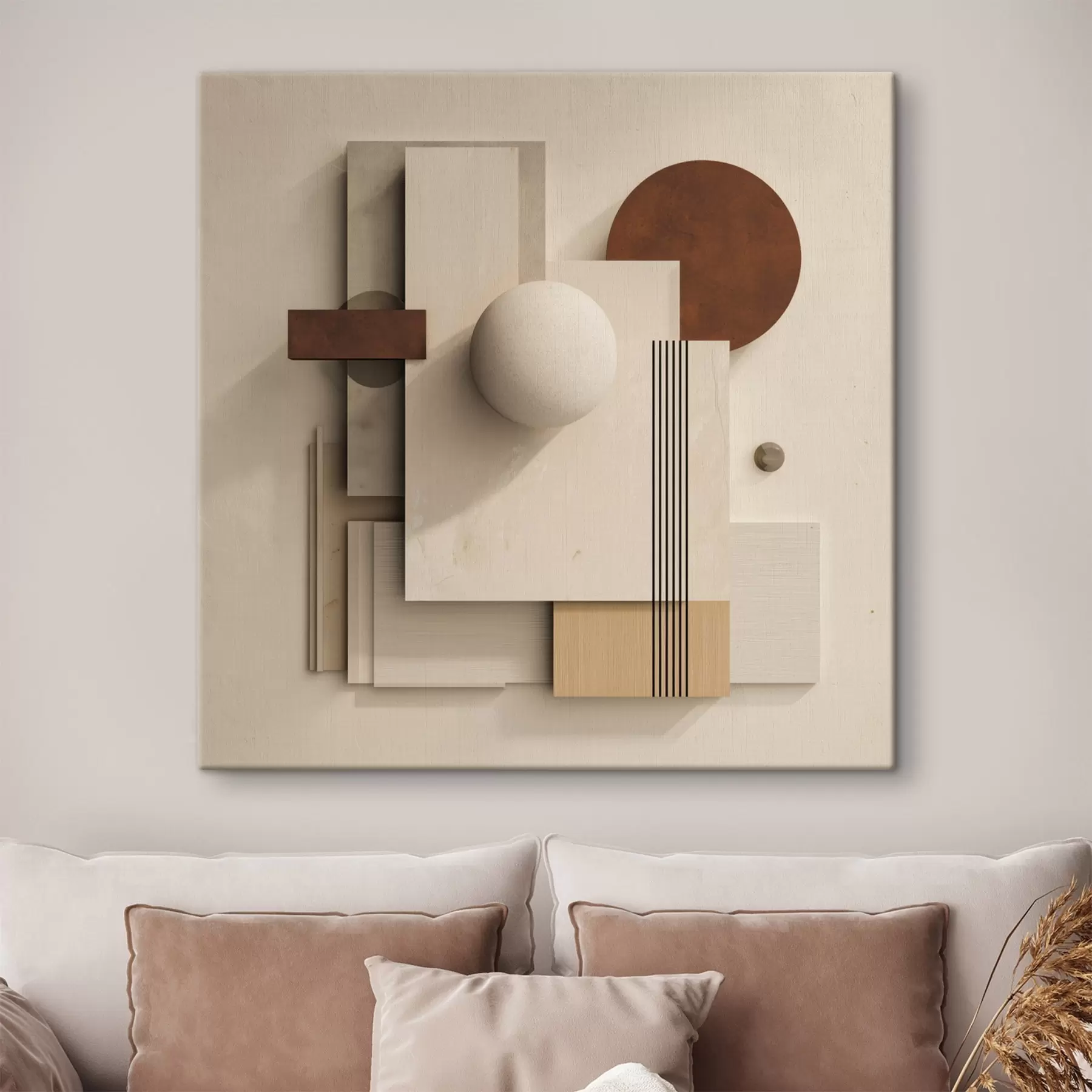 Obraz Geometria pokoja v modernom minimalistickom štýle s45856