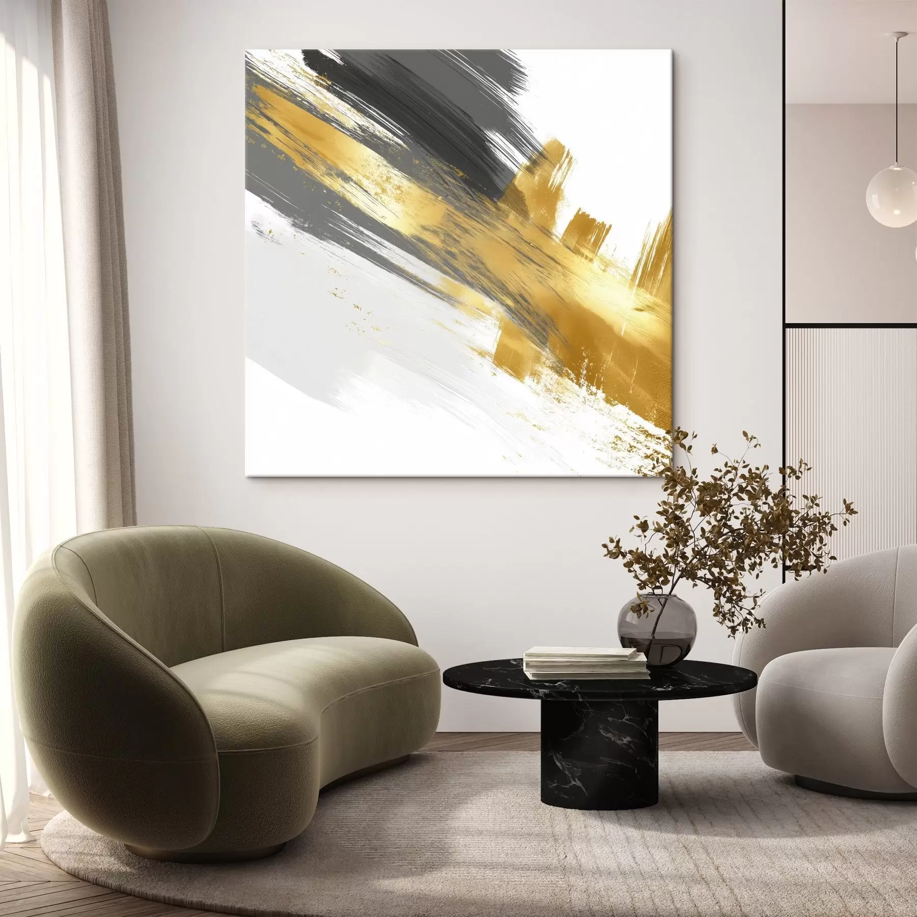 Obraz Moderné umenie s prvkami rýchlych ťahov štetcom s45865