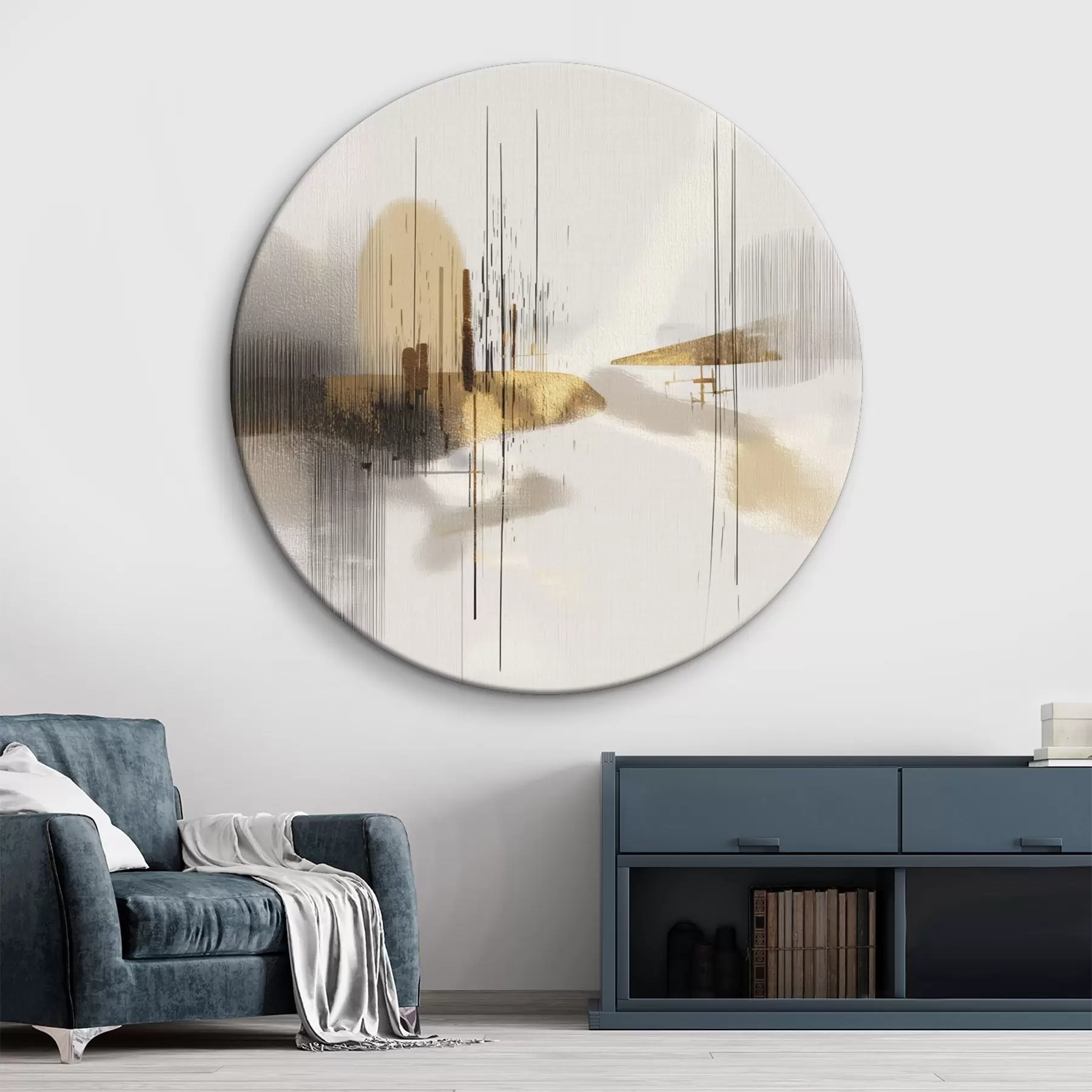 Obraz Pokojné pobrežie v minimalistickom grafickom štýle r45849