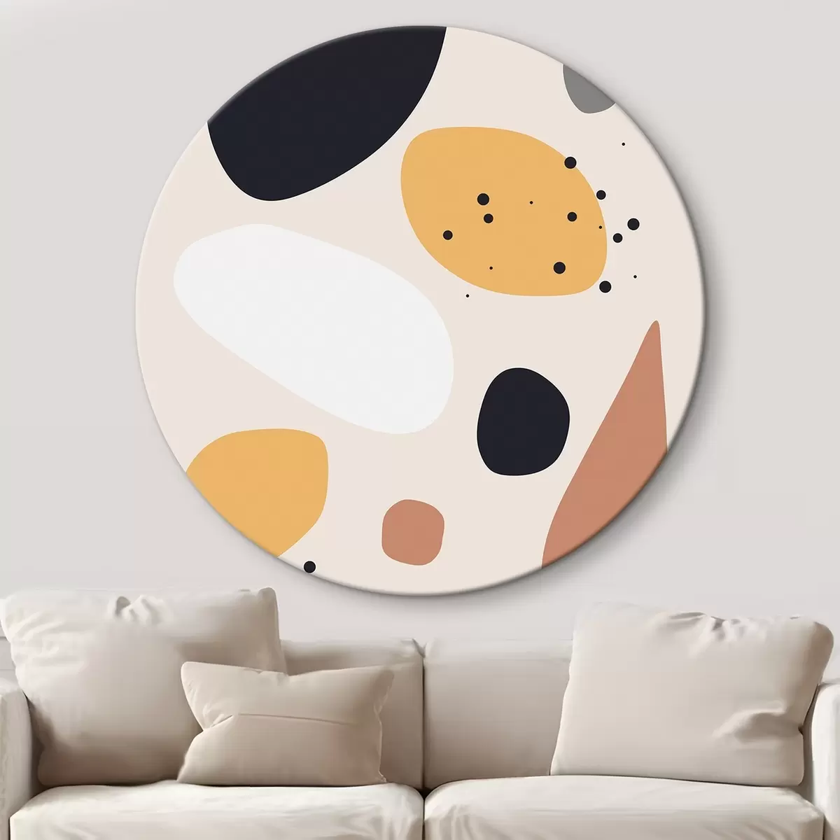Okrúhle obrazy Abstraktné škvrny r46067