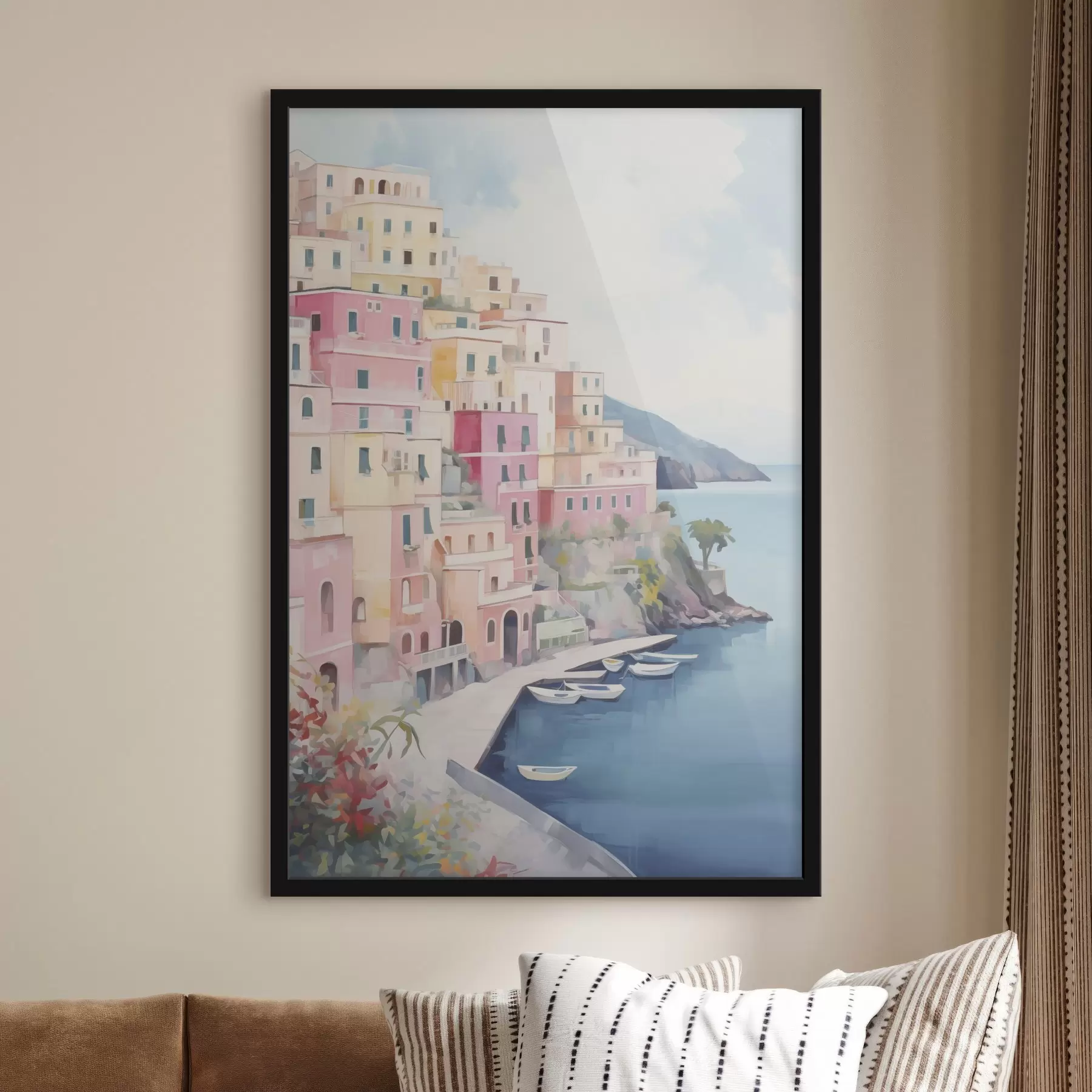 Fototapety Domy pri morskej zátoke f46066