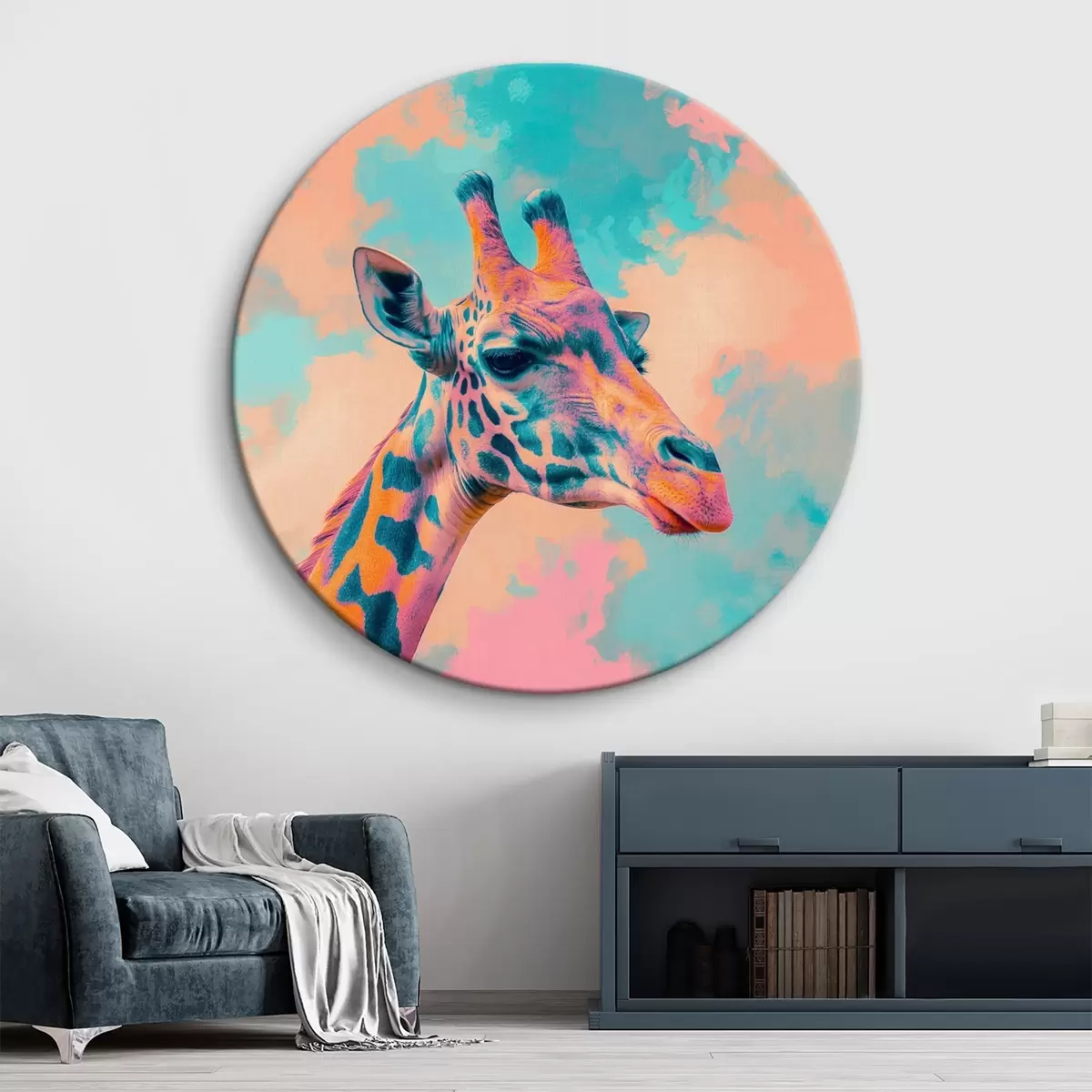 Okrúhle obrazy Žirafa r46037