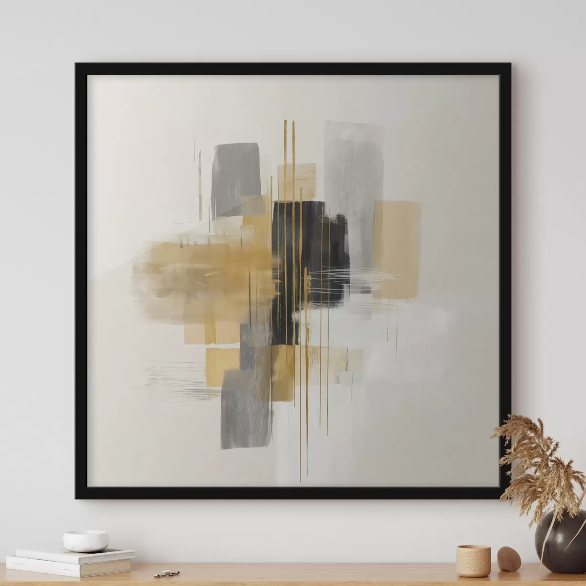 Plagáty Vertikály priestoru v štýle grafickej abstrakcie f45850