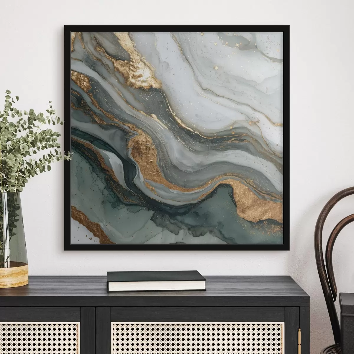 Plagáty Abstrakcia v štýle mramorovej textúry f45857