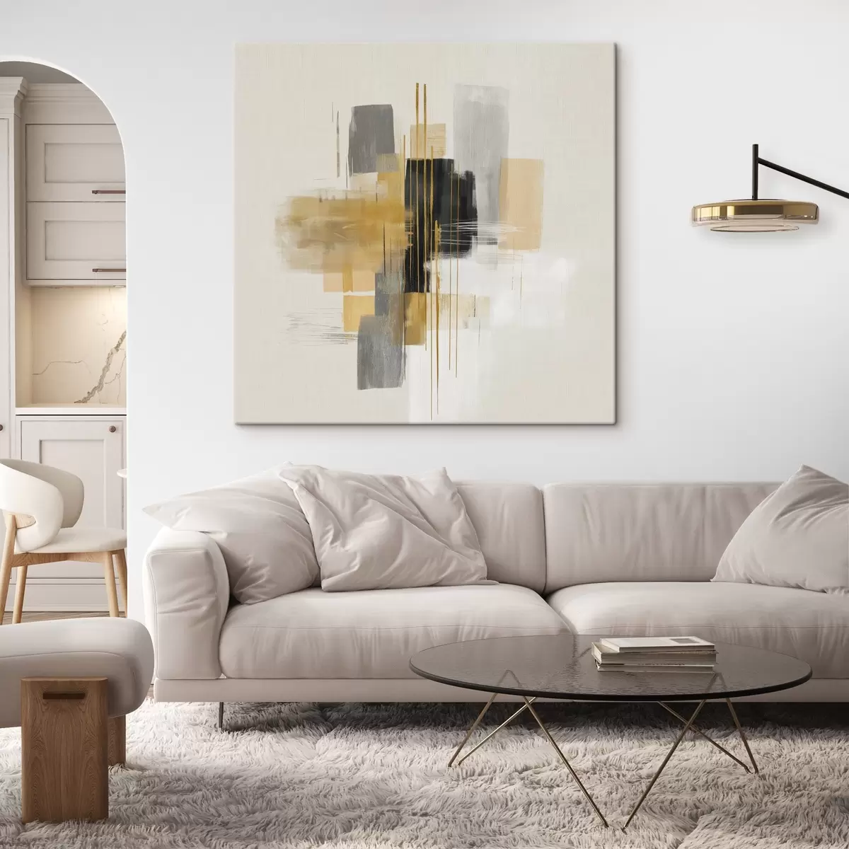 Obraz Vertikály priestoru v štýle grafickej abstrakcie s45850