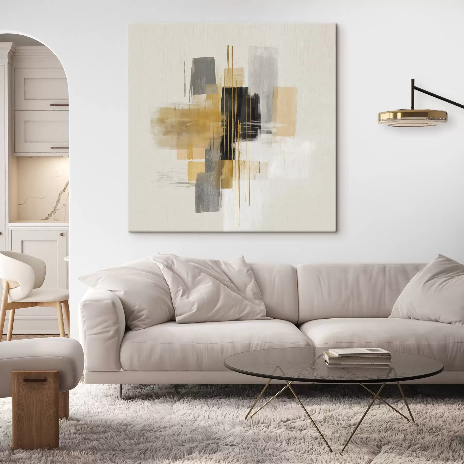 Obraz Vertikály priestoru v štýle grafickej abstrakcie s45850