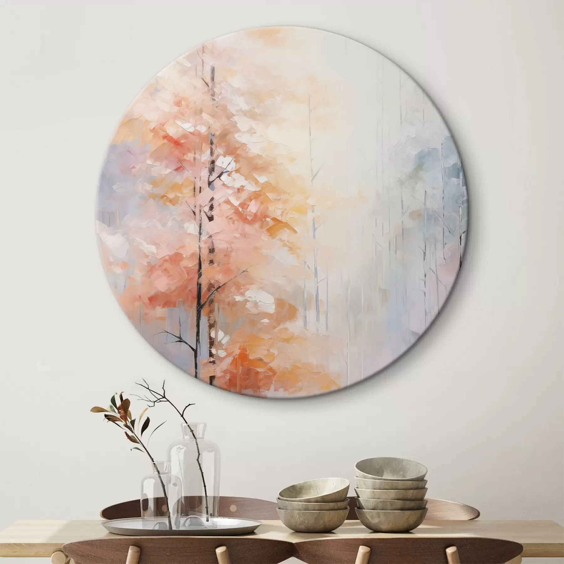 Obraz Jesenný les imitácia maľby r46122