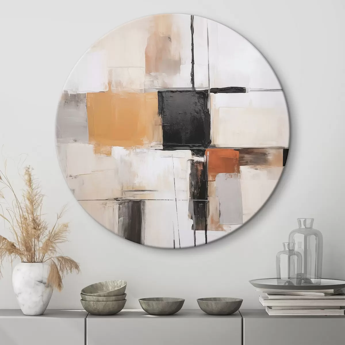 Okrúhle obrazy Moderná abstrakcia r46126
