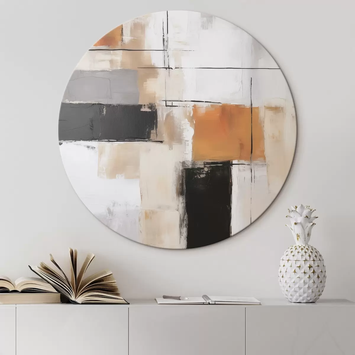Okrúhle obrazy Abstrakcia r46127