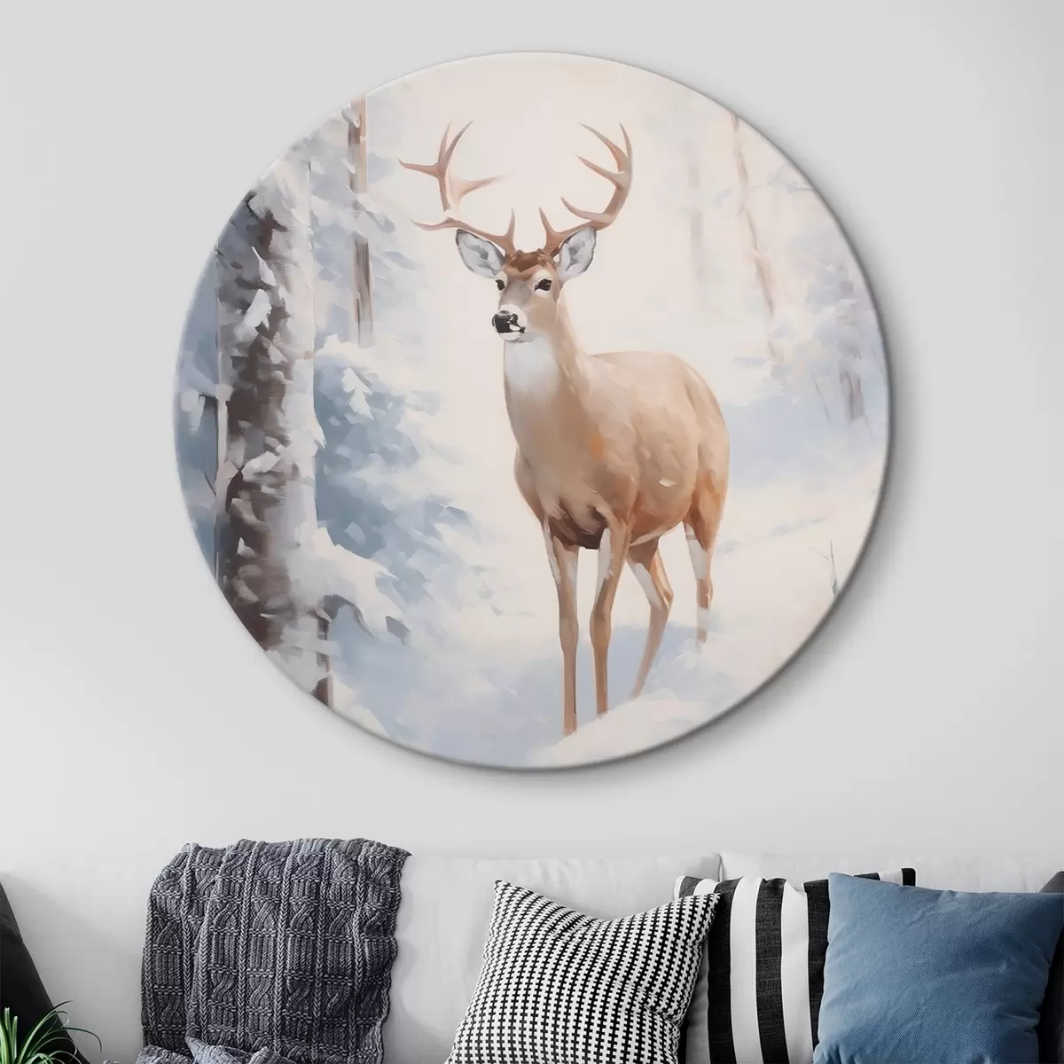 Okrúhle obrazy Jeleň r46128