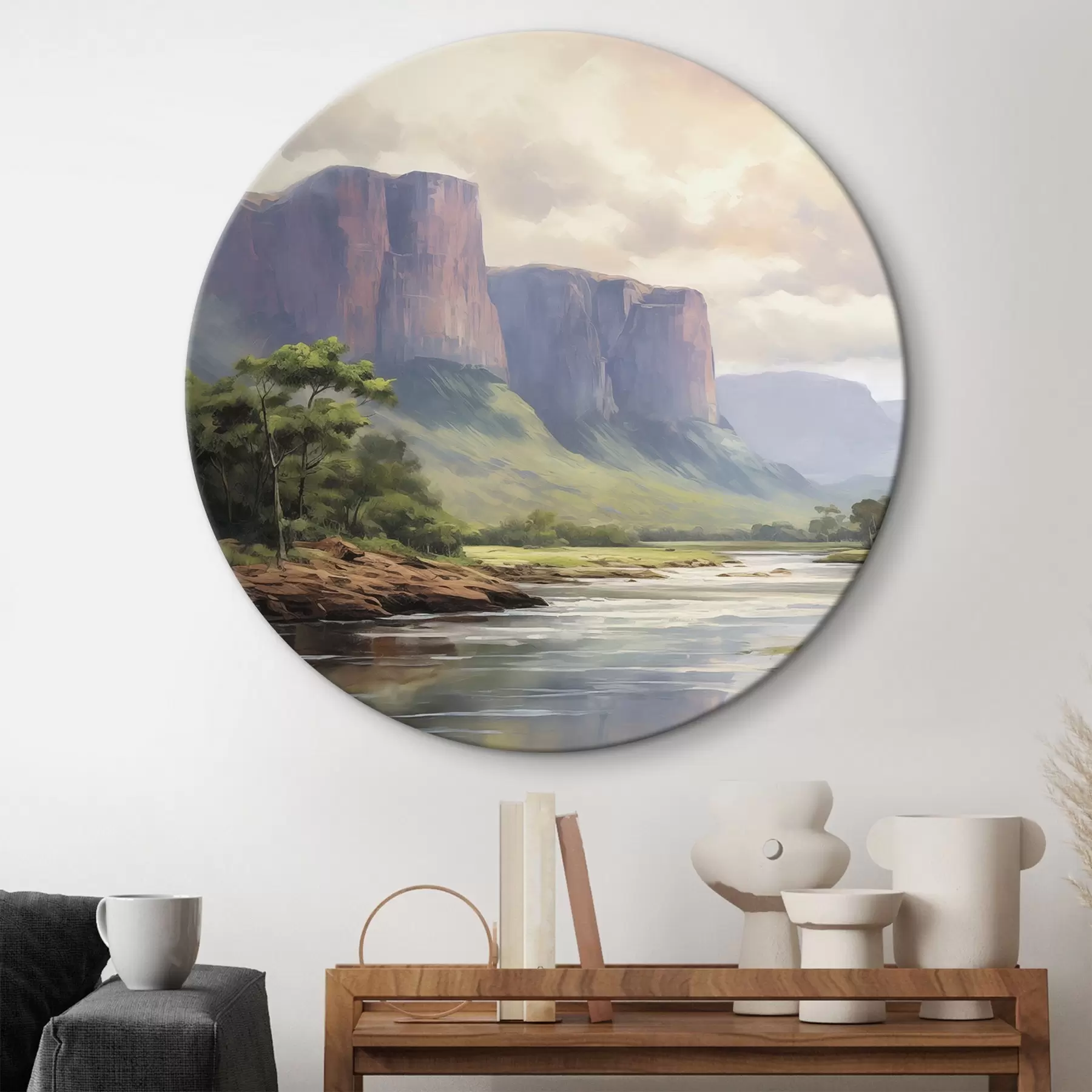 Obraz Park s výhľadom na hory r46194