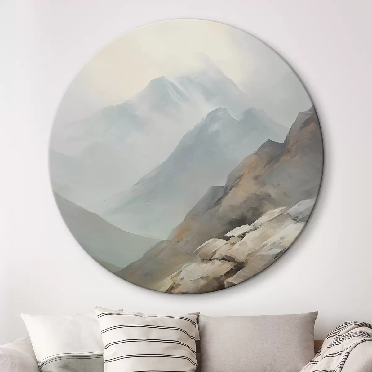 Okrúhle obrazy Horská krajina r46201