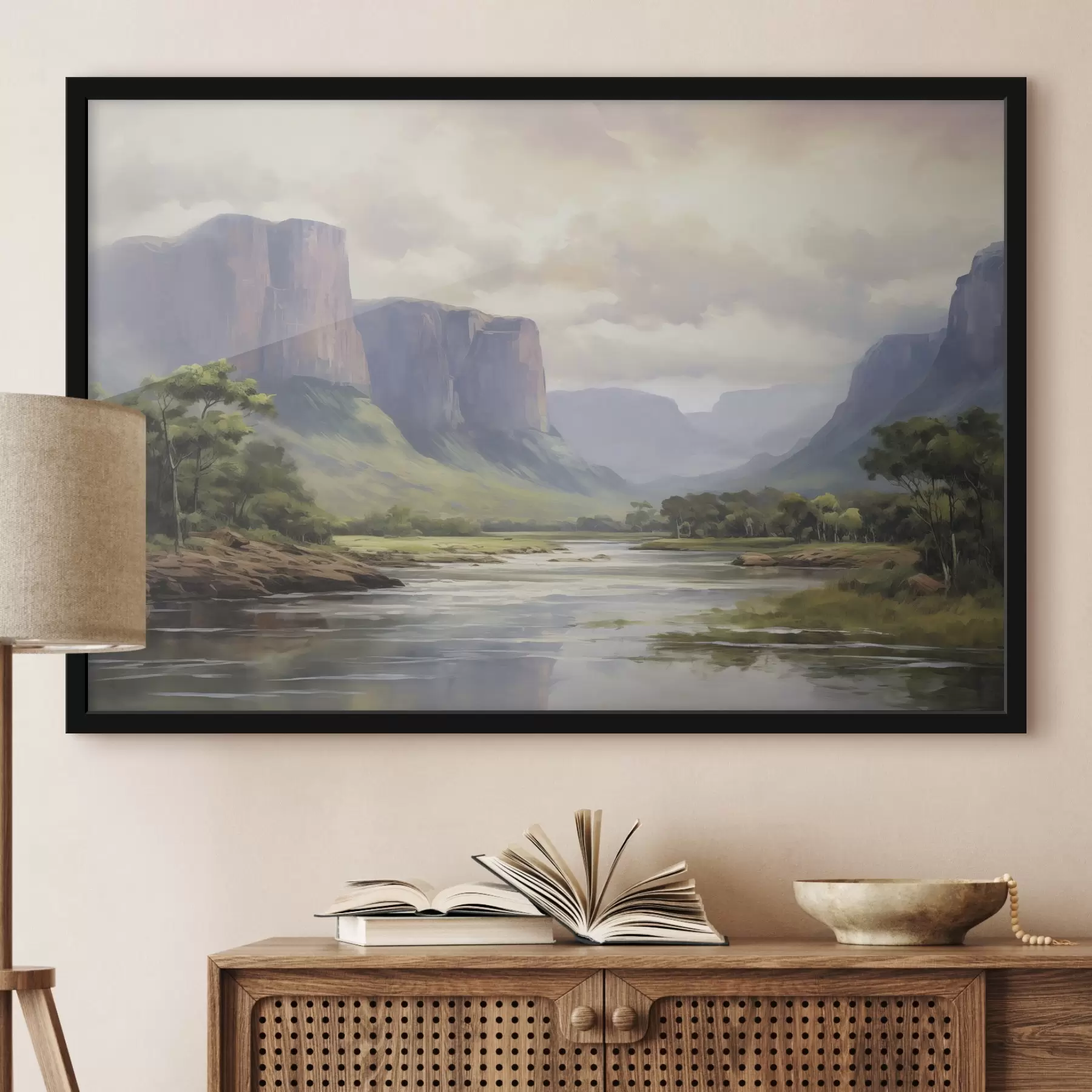 Fototapety Park s výhľadom na hory f46194