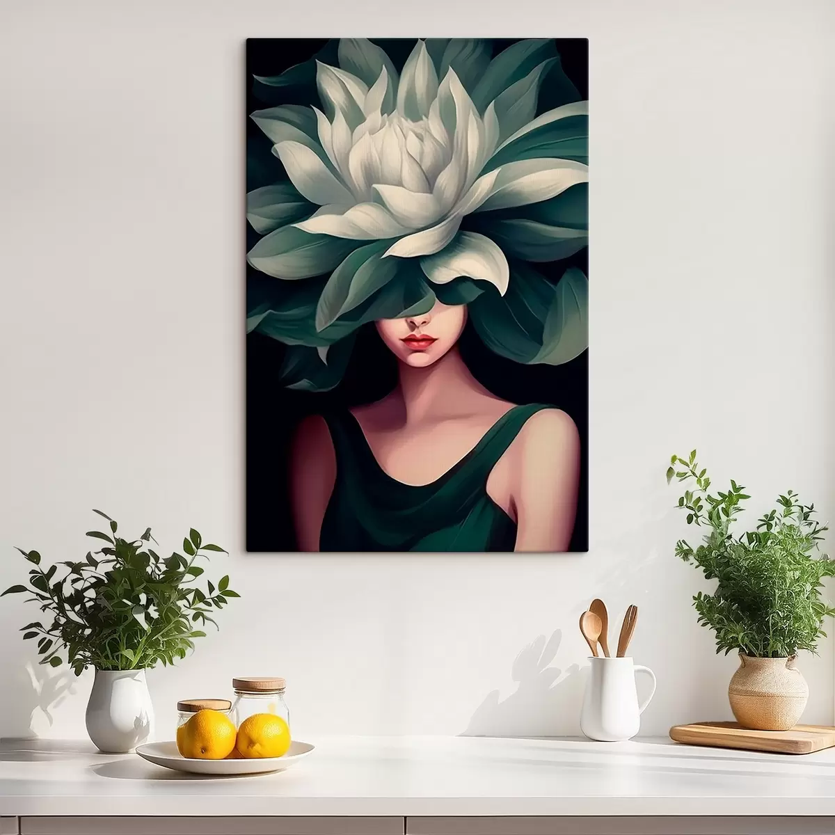 Obraz Dievča s kvetom s46207