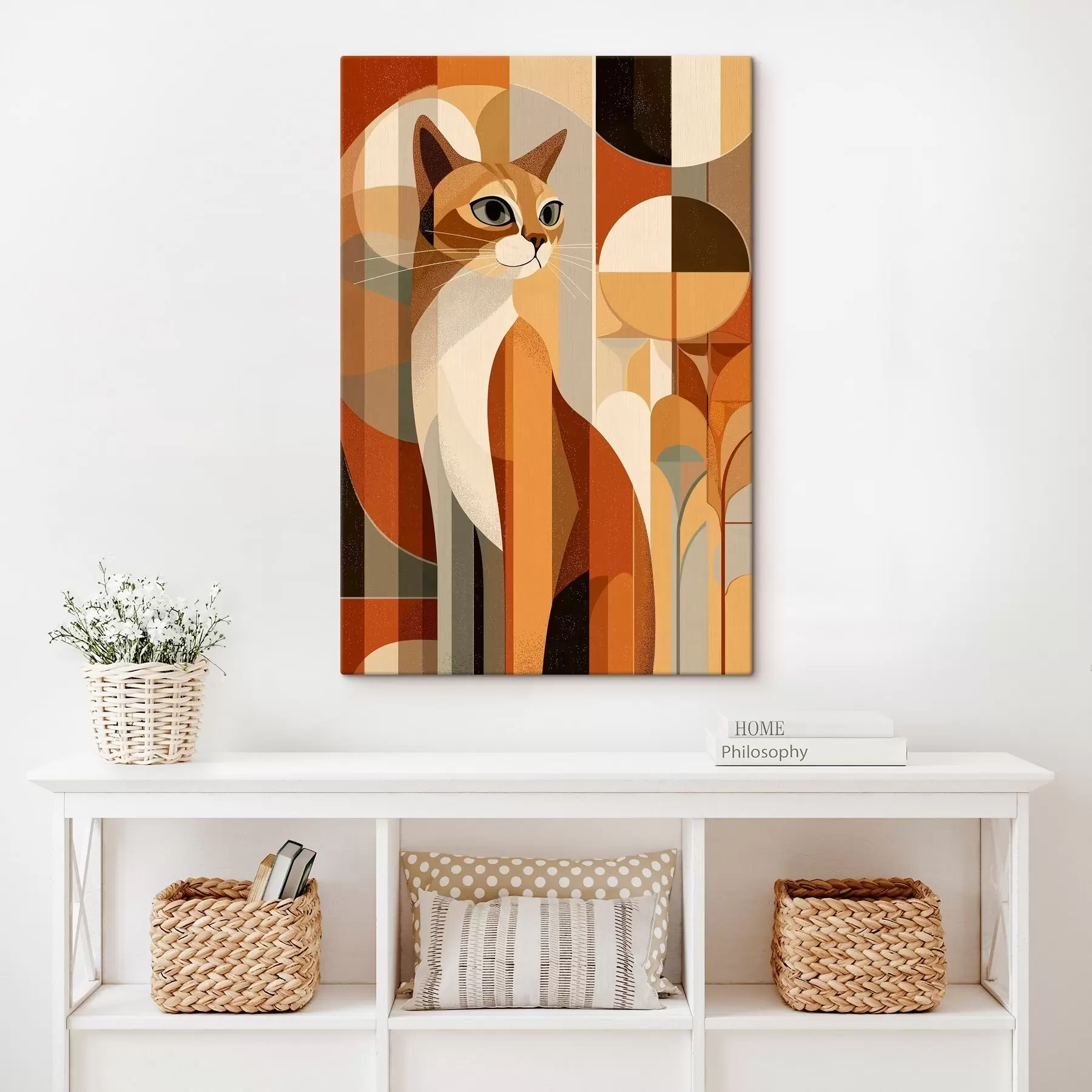 Obraz Geometrická mačka s46208