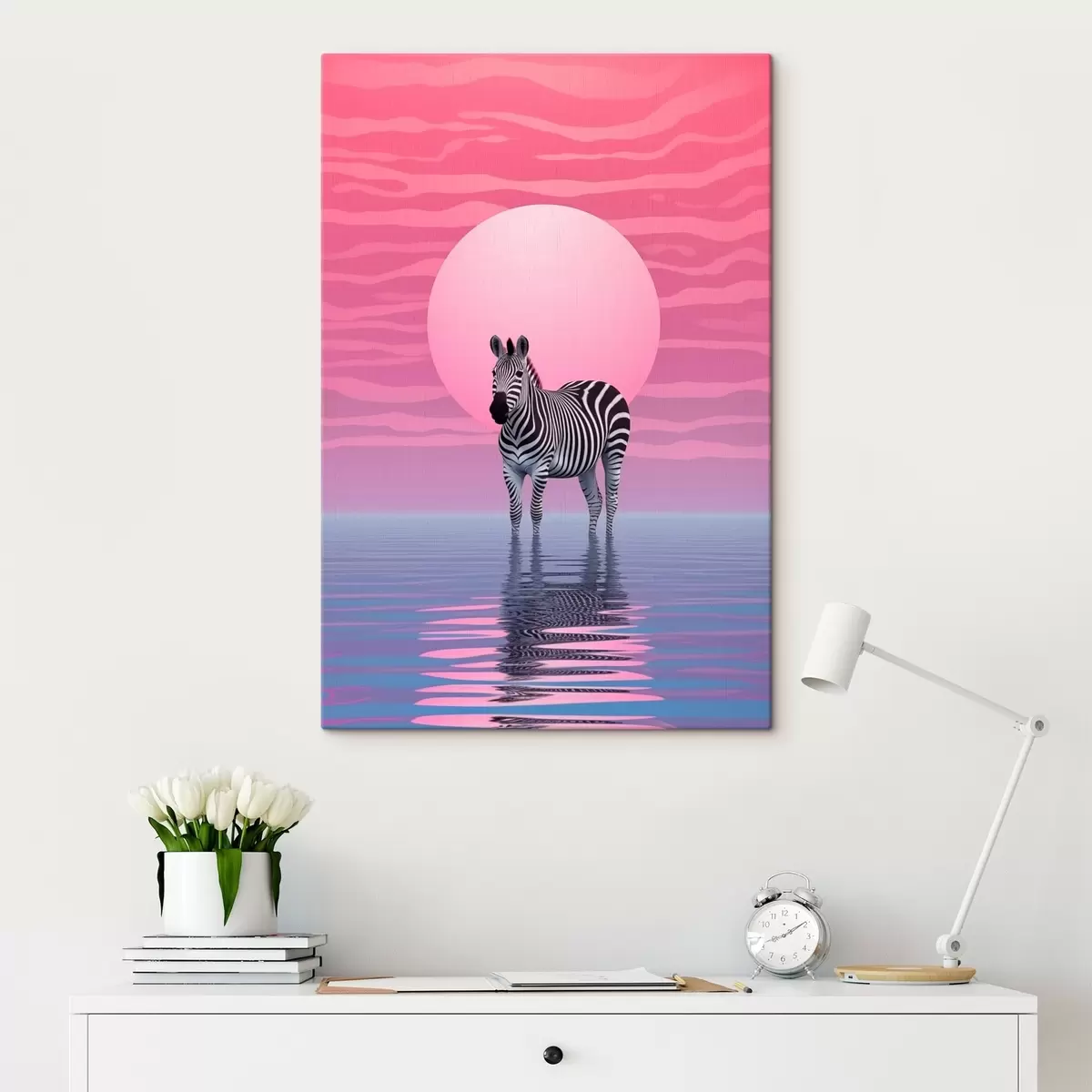 Obraz Zebra pri západe slnka s46230