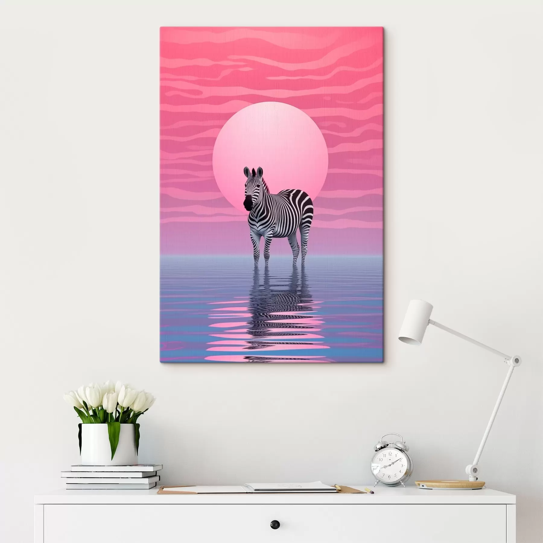 Obraz Zebra pri západe slnka s46230