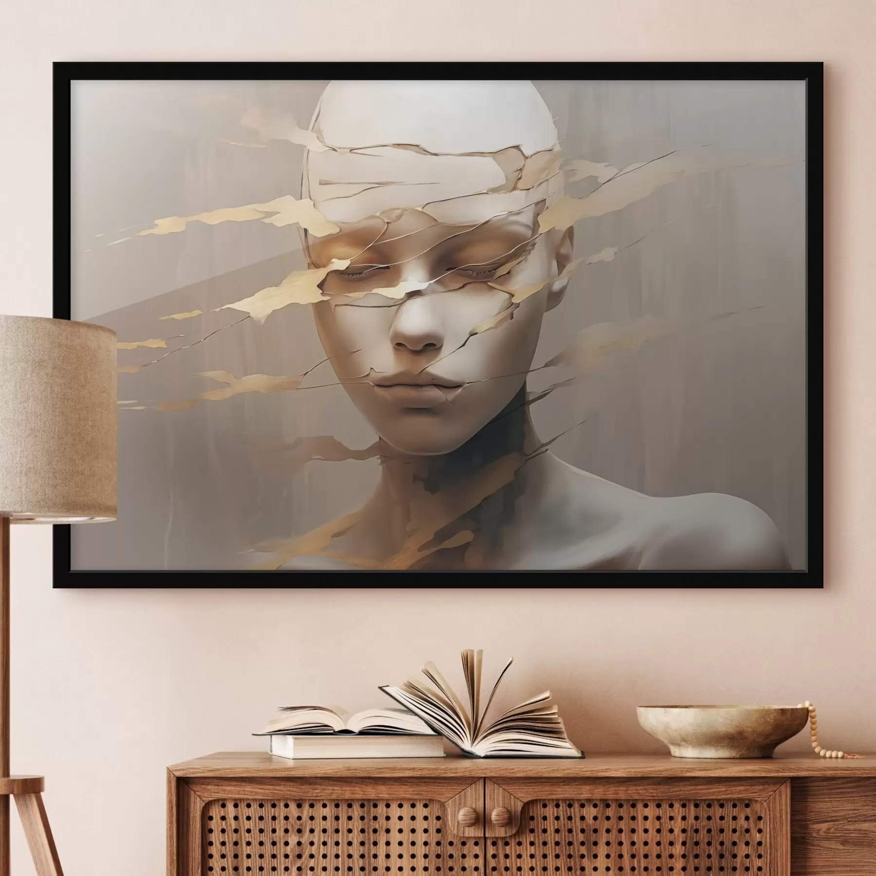 Fototapety Zlomená tvár f46225
