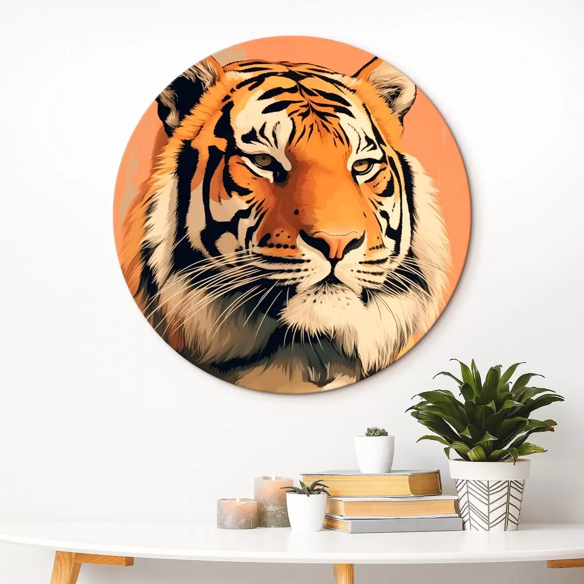 Okrúhle obrazy Tiger r46205
