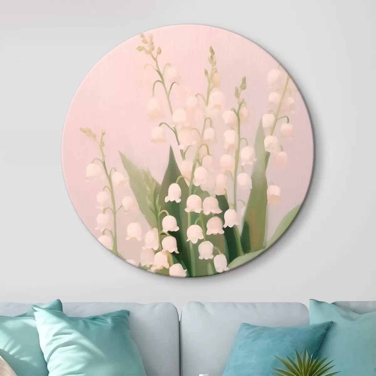 Okrúhle obrazy Konvalinky r46212