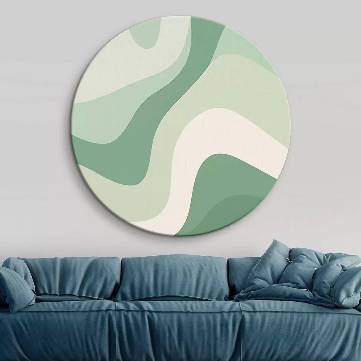 Okrúhle obrazy Abstraktné vlny r46215 Okrúhle obrazy Abstraktné vlny r46215