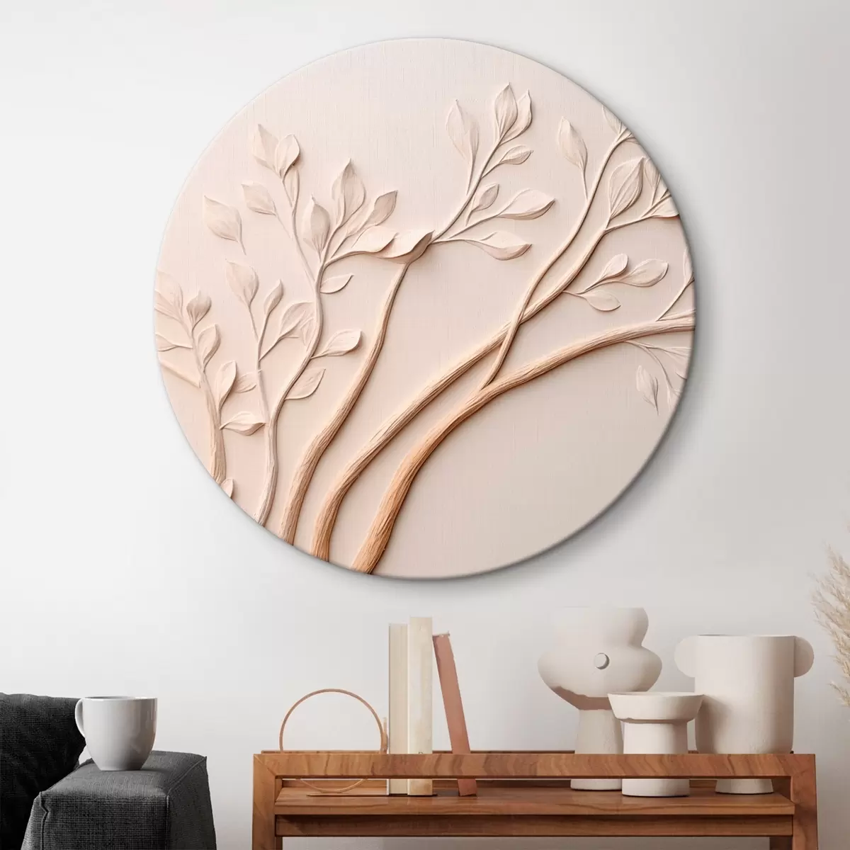 Okrúhle obrazy Vetva stromu r46223