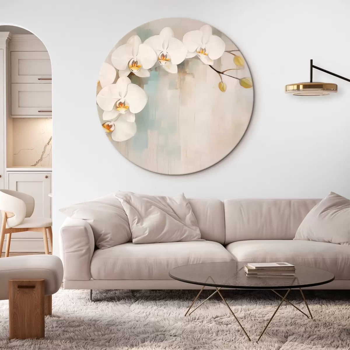 Okrúhle obrazy Orchidey r46233