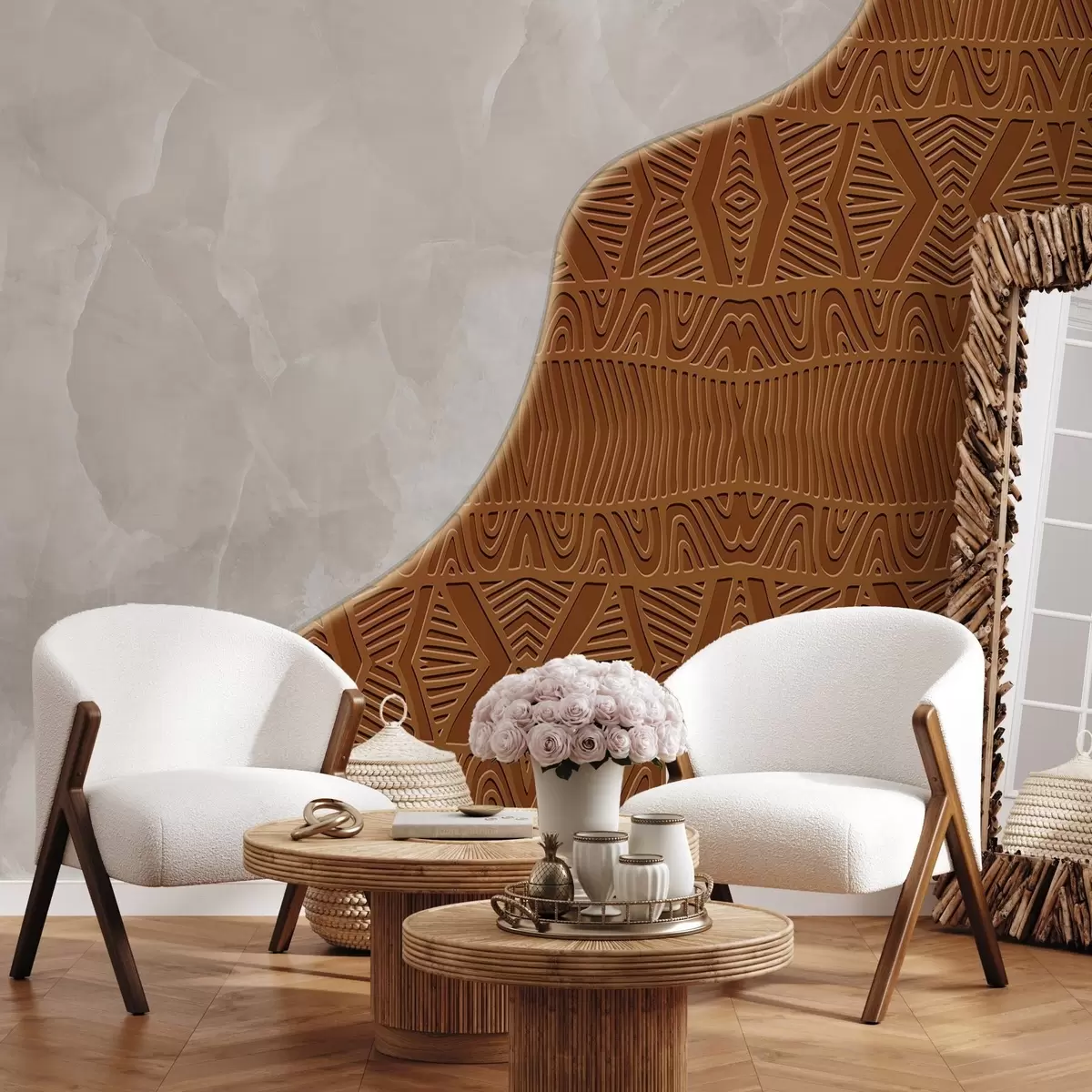 Fototapety Ozdoba a betón w04664