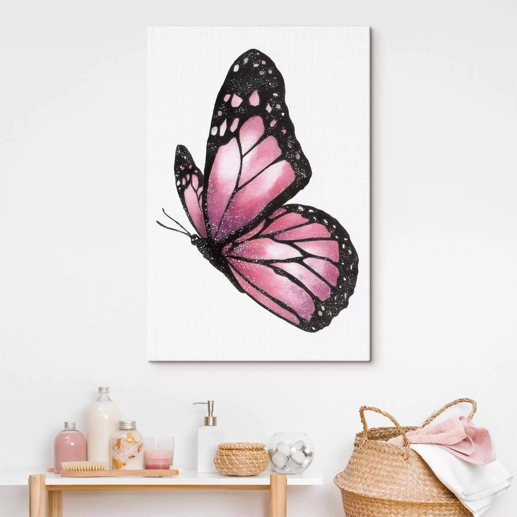 Obraz Luxusný motýľ, imitácia akvarelu s46074