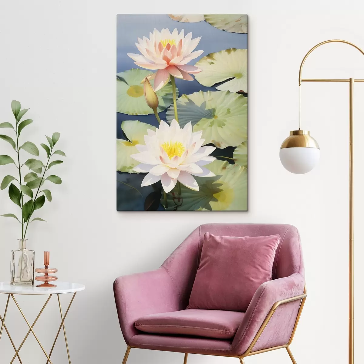 Obraz Luxusné lotosové kvety s46089