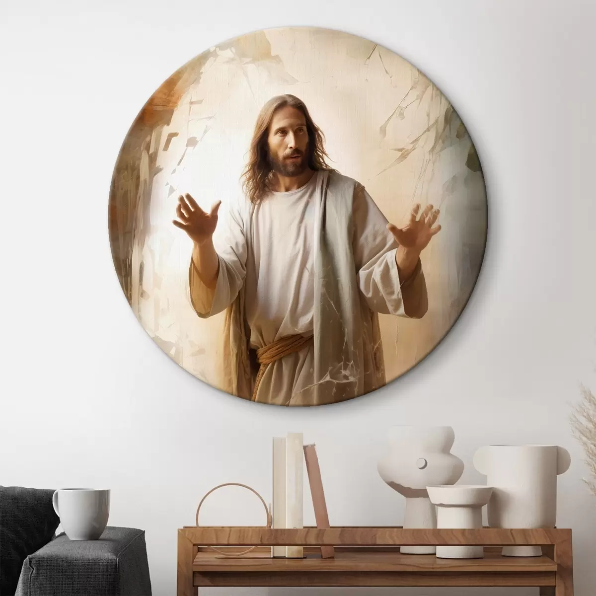 Okrúhle obrazy Ježiš r46081