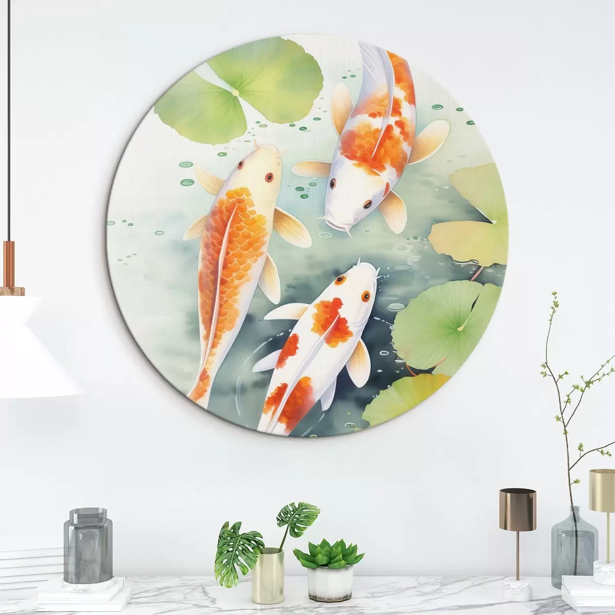 Okrúhle obrazy Tri ryby r46085
