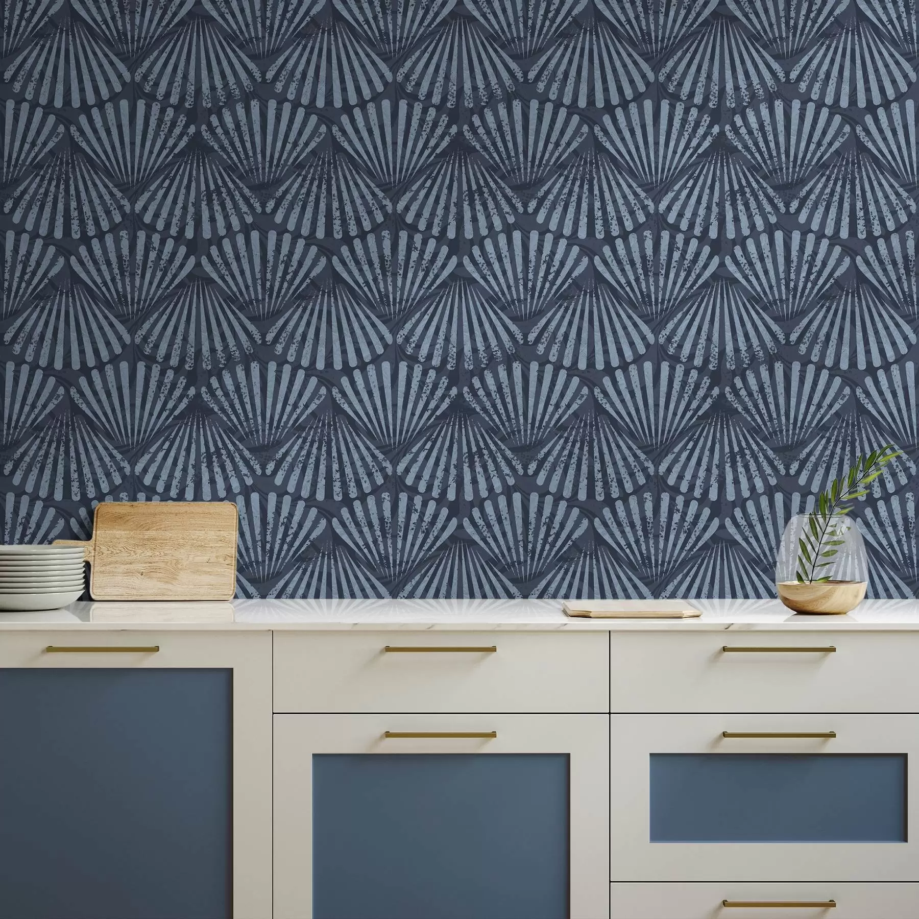 Fototapety Abstraktné lúče v odtieňoch modrej, dynamický motív a00710