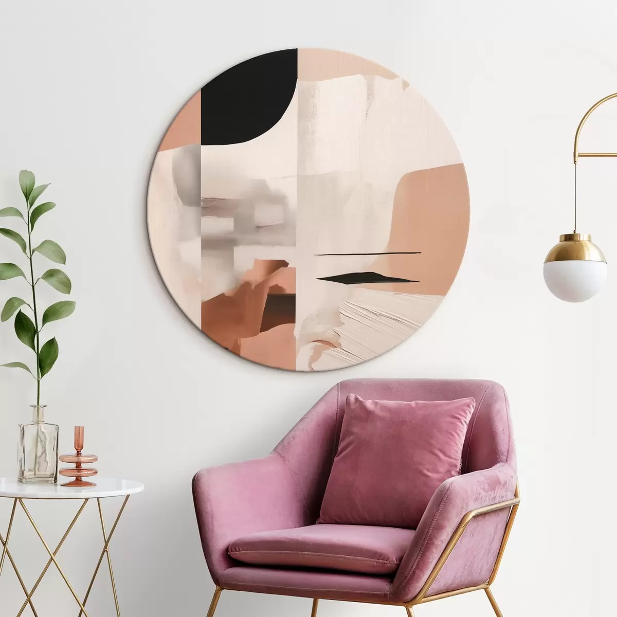 Okrúhle obrazy Abstraktné zloženie r46133