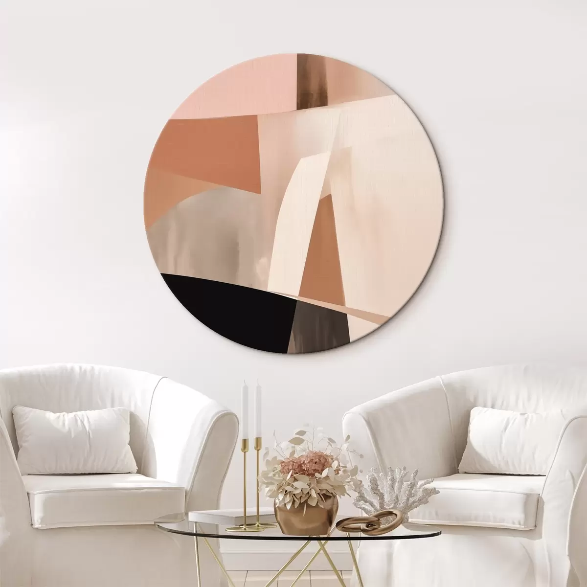 Okrúhle obrazy Abstraktné zloženie r46134