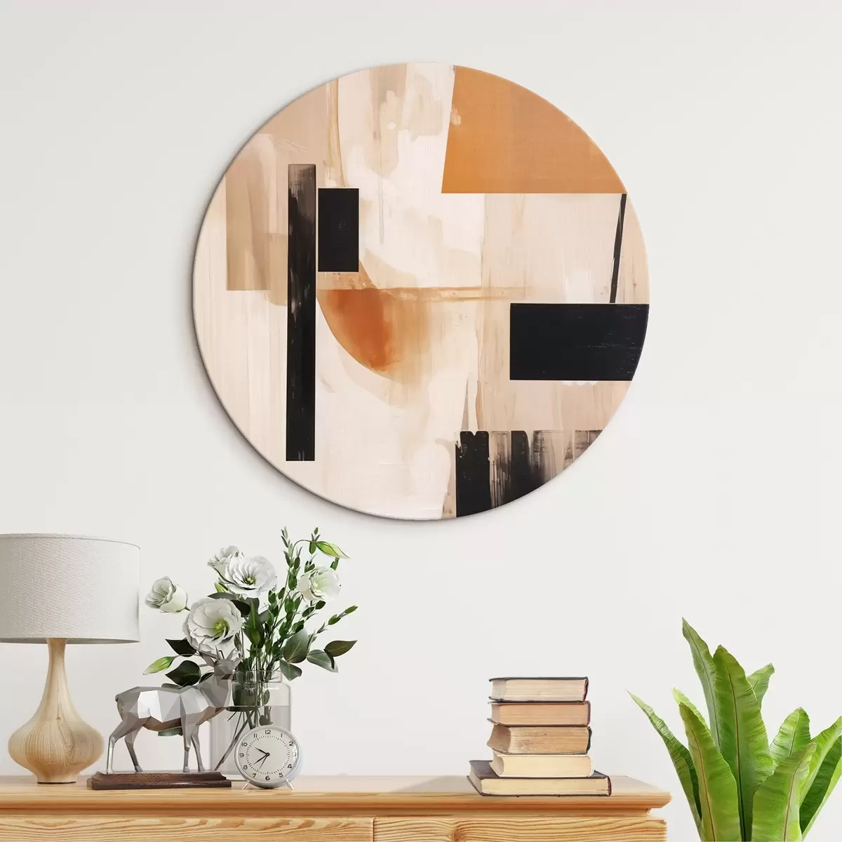 Okrúhle obrazy Abstrakcia r46138